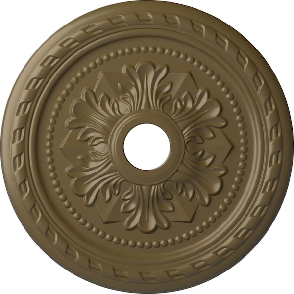 Ekena Millwork Palmetto Ceiling Medallion (Canopies up to 3 5/8"), 23 5/8"OD x 3 5/8"ID x 1 5/8"P, Mississippi Mud CM23PMMMF - main